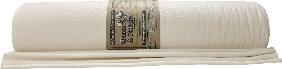 Warm and Plush Cotton Batting by the yard - 45-inch wide - Craft
