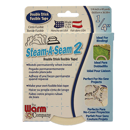 Warm Company Steam-A-Seam 2 Double Stick Fusible Web 1/4X40 Yards
