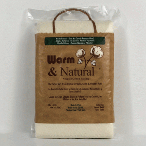 Warm & Natural Needle-Punched Cotton Batting- King Size (120×124) – Little  Flock Sewing Shop