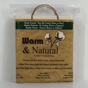 Warm & Natural Batting, Cotton, Quilt Batting, Natural, Baby Size, 46x60,  Made in USA, the Warm Company, Needle Punched, Soft,best Quality 