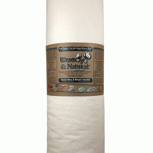 Renewed King WARM COMPANY 124-Inch by 30-Yard Warm and Natural Cotton Batting by The Yard 