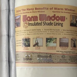 Warm Window Insulated Shade Fabric
