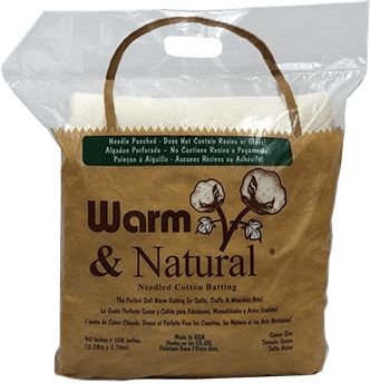 Warm Company Batting 2391 72-Inch by 90-Inch Warm and Natural Cotton Batting New Version 1 Pack Twin 