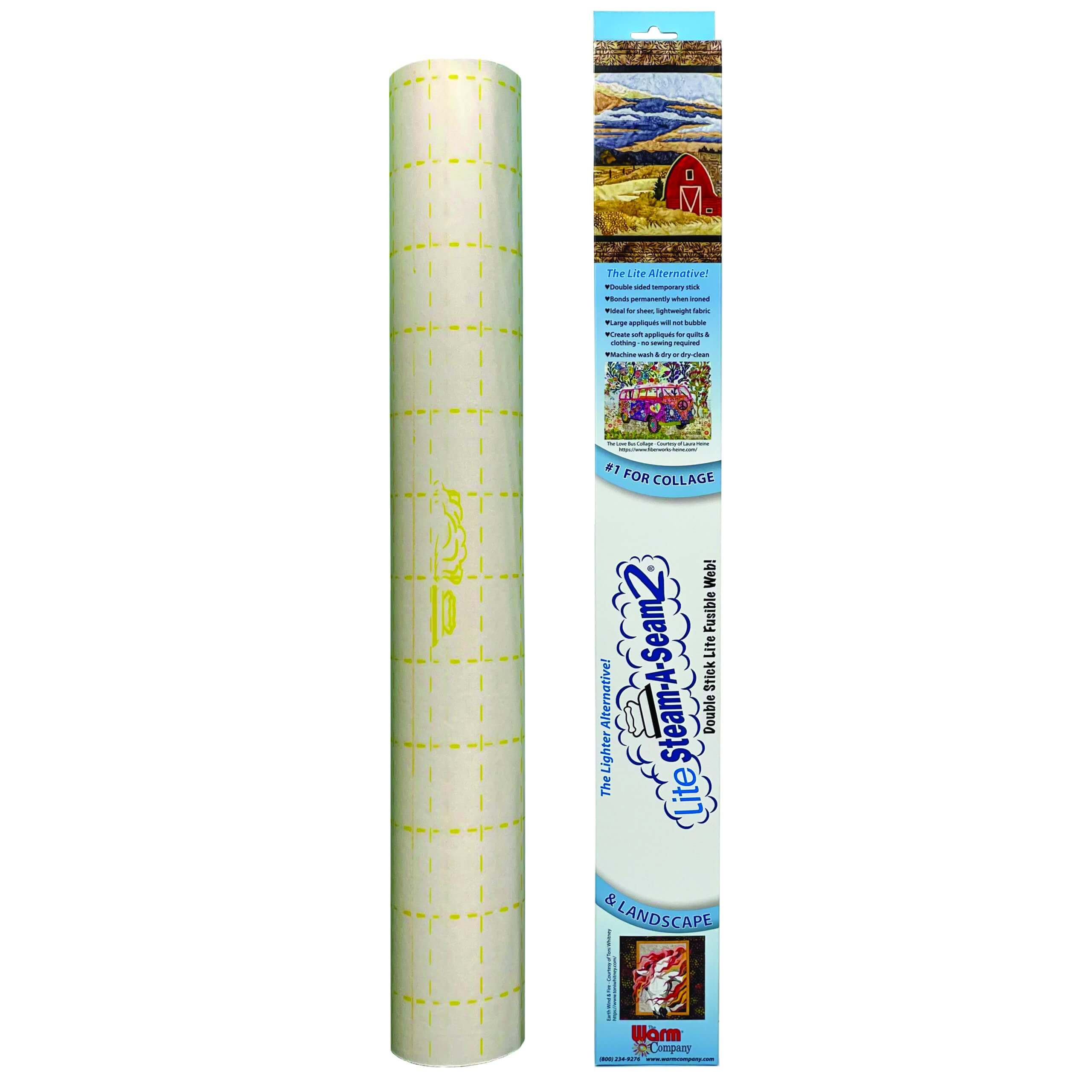 Steam A Seam 2 Fusible Web 24 Wide 3 Yard Roll Packed in Kraft Tube | Warm  Company